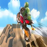 Cartoon Moto Stunt